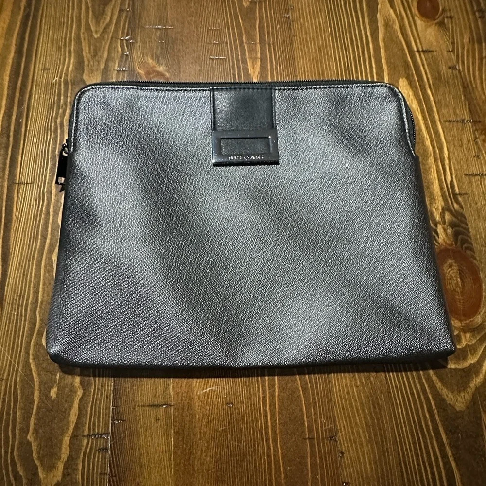 BVLGARI Grey CLUTCH Bag Tablet Cosmetic ACCESSORIES Bag